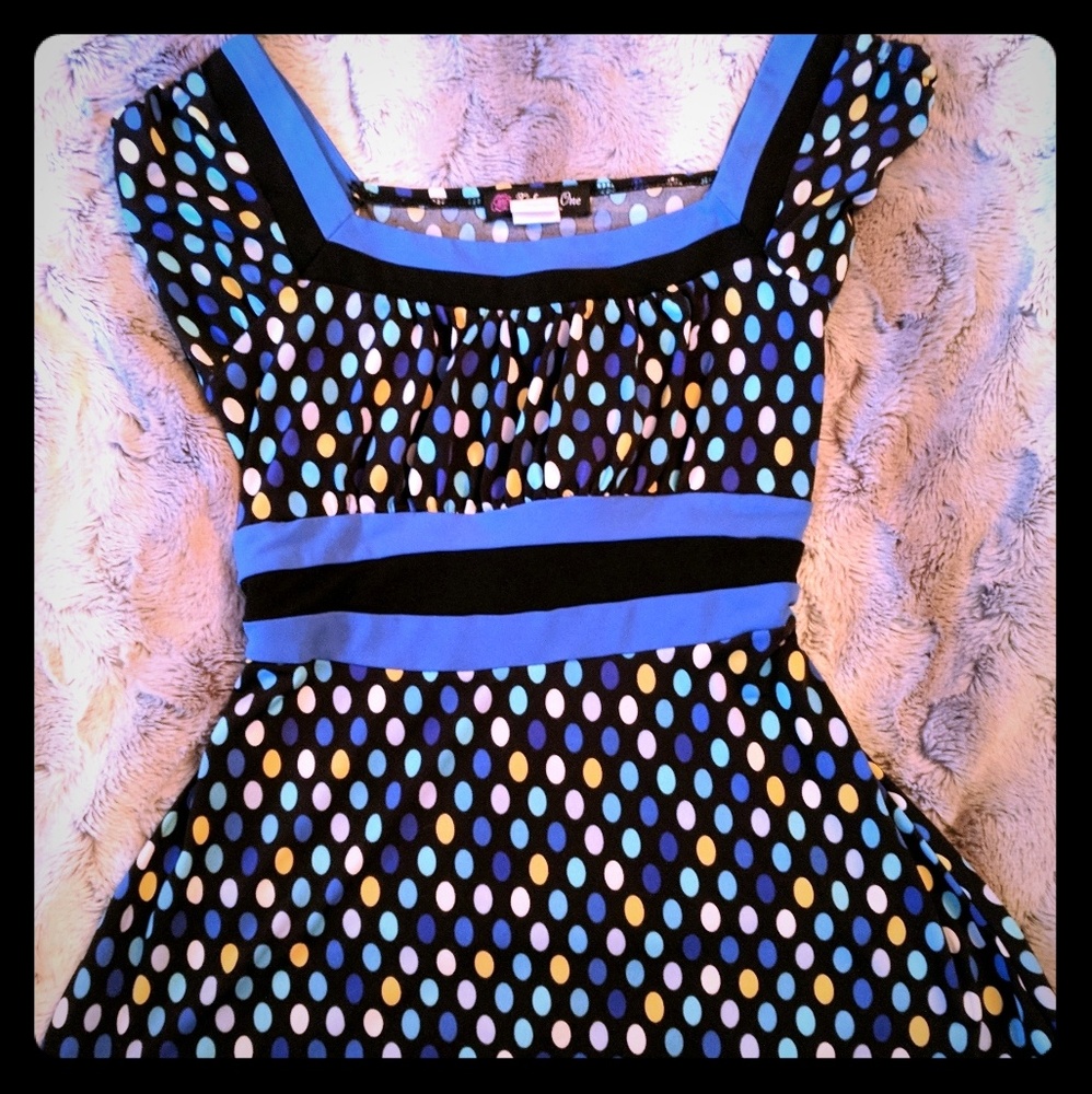 VOLUME ONE JUNIORS BLOUSE POLKA DOTS